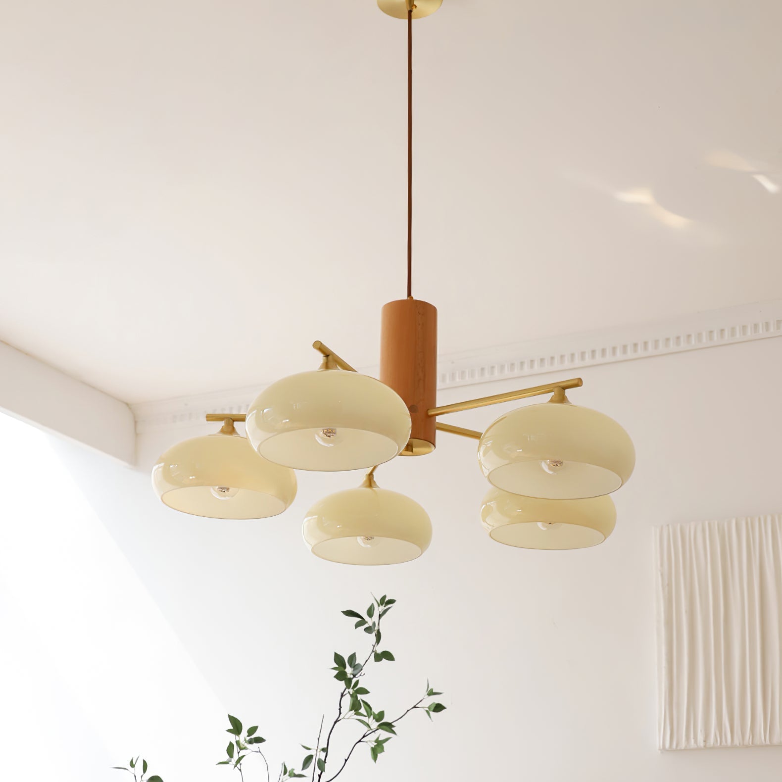 Elliptical Persimmon Chandelier, view 26