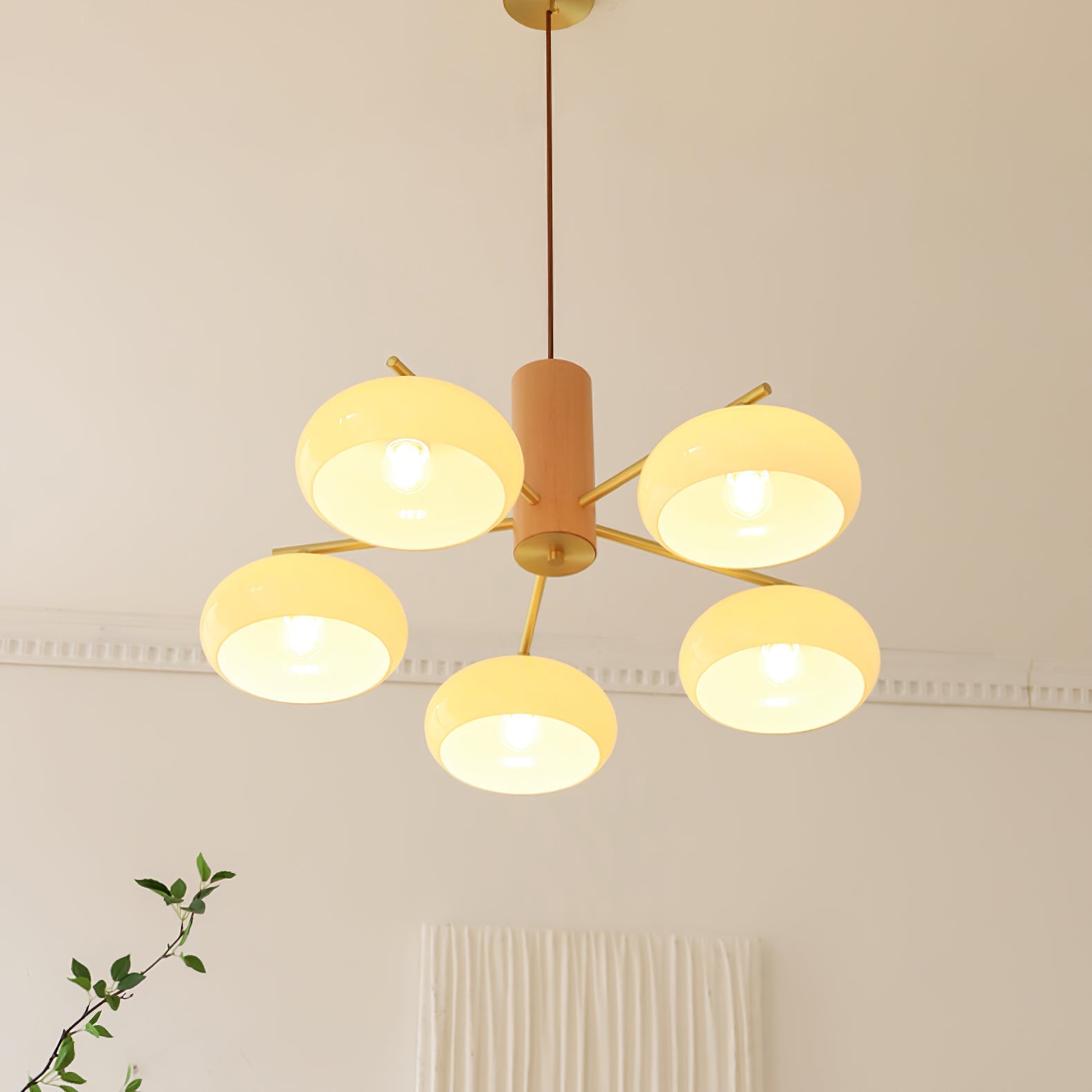 Elliptical Persimmon Chandelier, view 27
