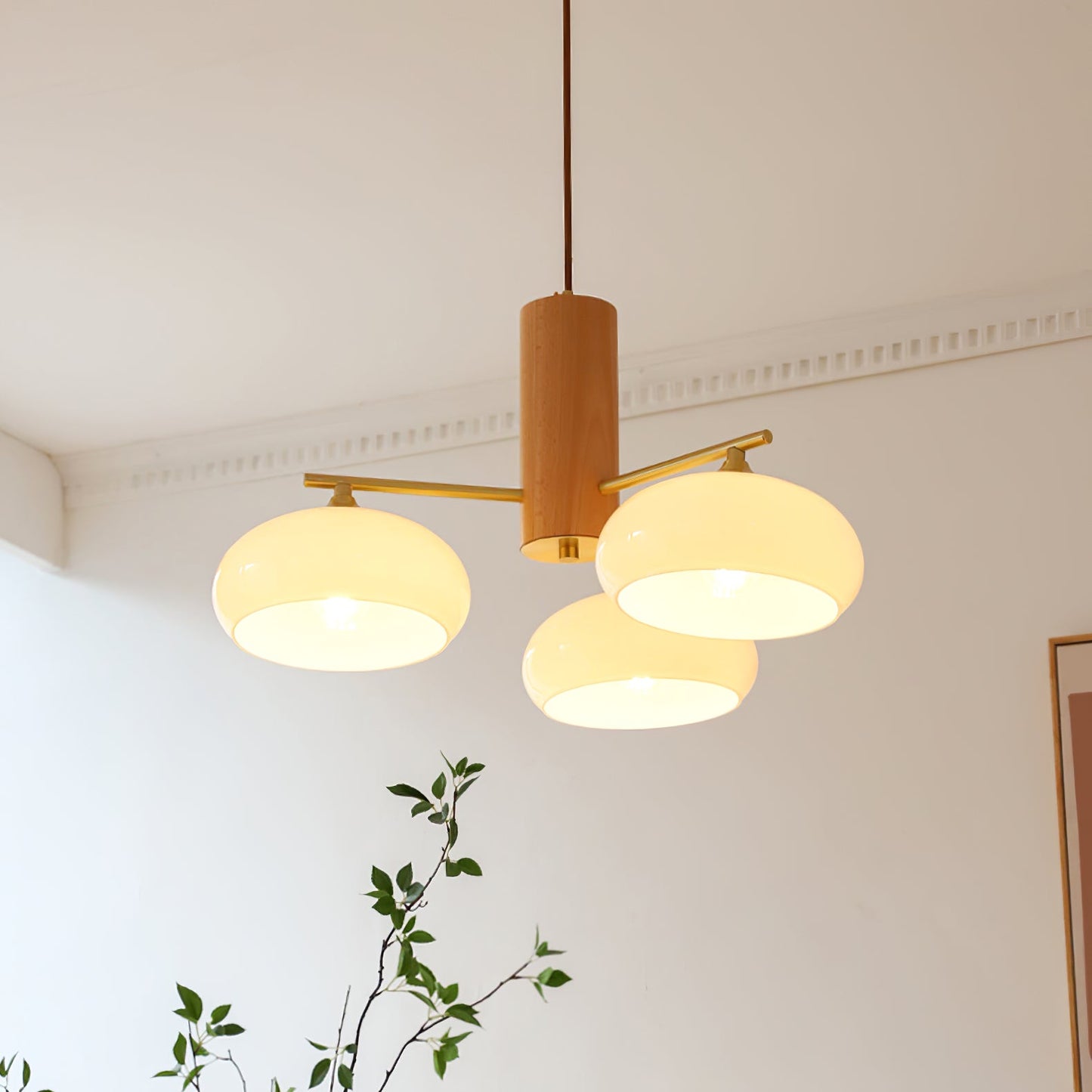 Elliptical Persimmon Chandelier, view 28