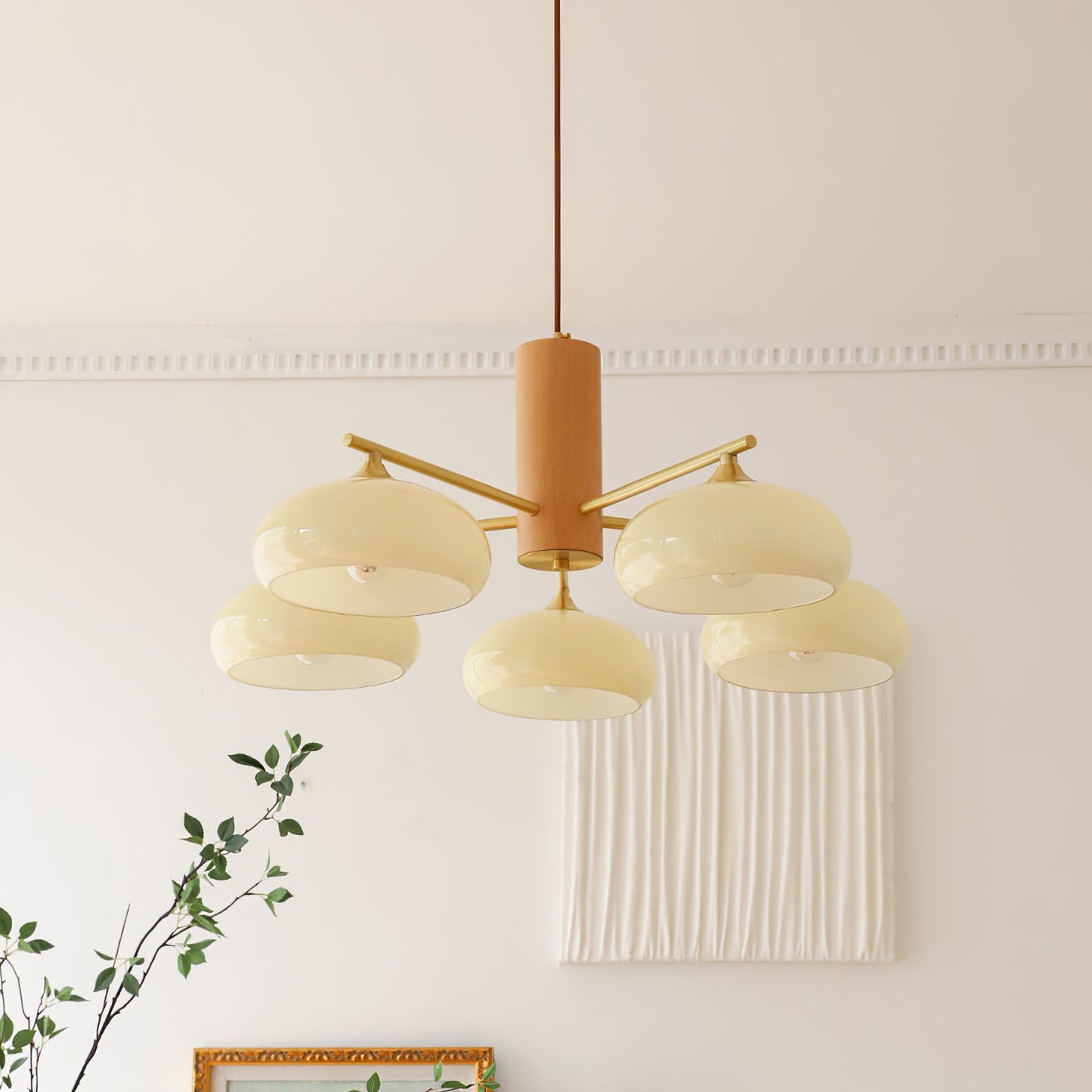 Elliptical Persimmon Chandelier, view 29
