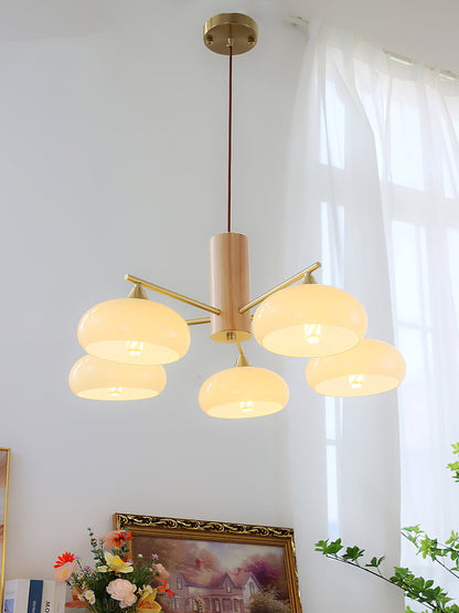 Elliptical Persimmon Chandelier, view 30
