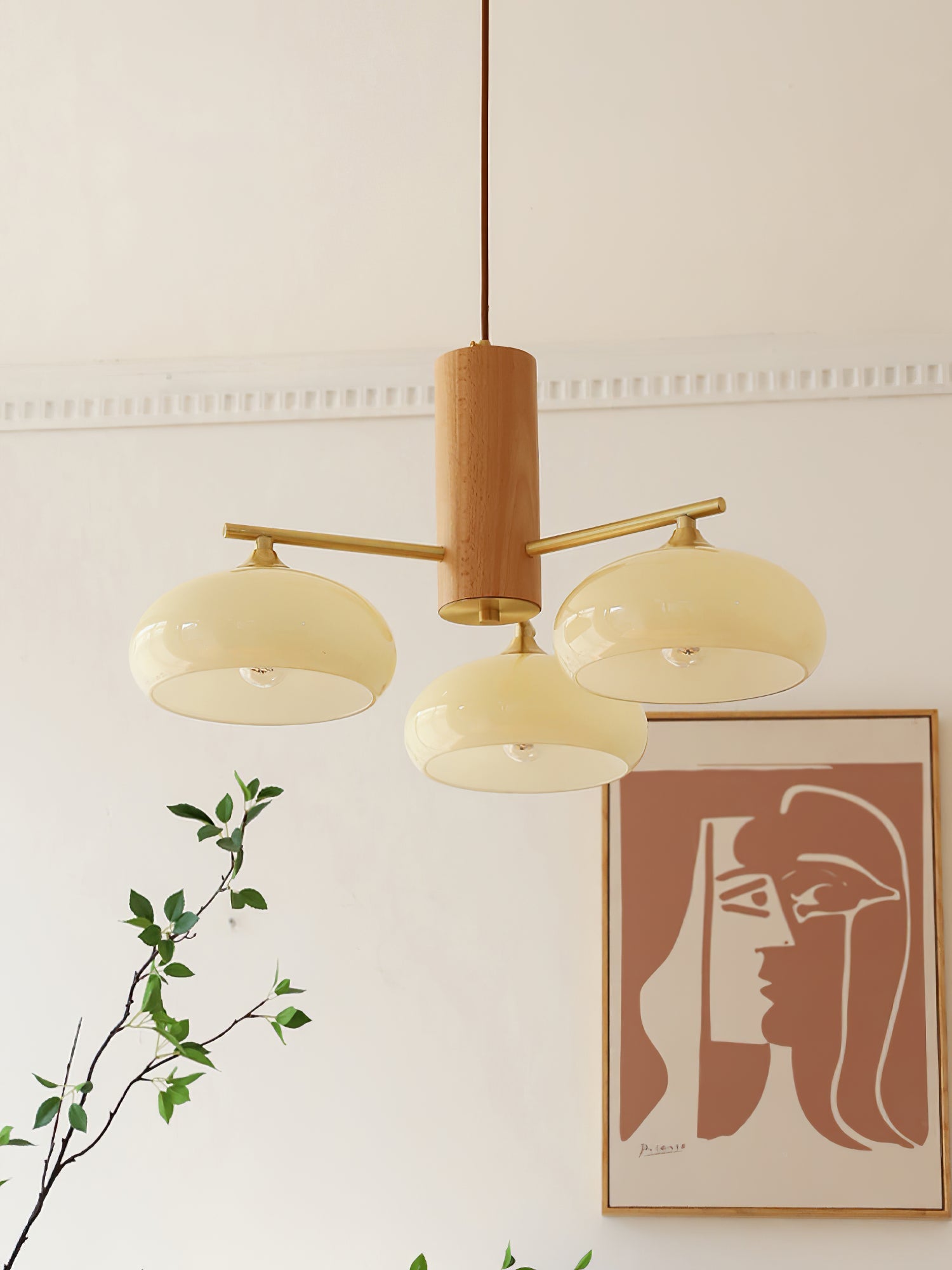 Elliptical Persimmon Chandelier, view 33