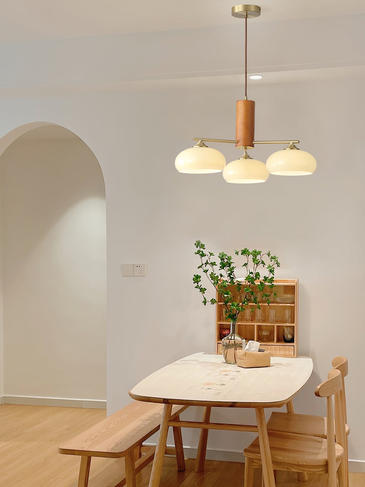 Elliptical Persimmon Chandelier, view 37