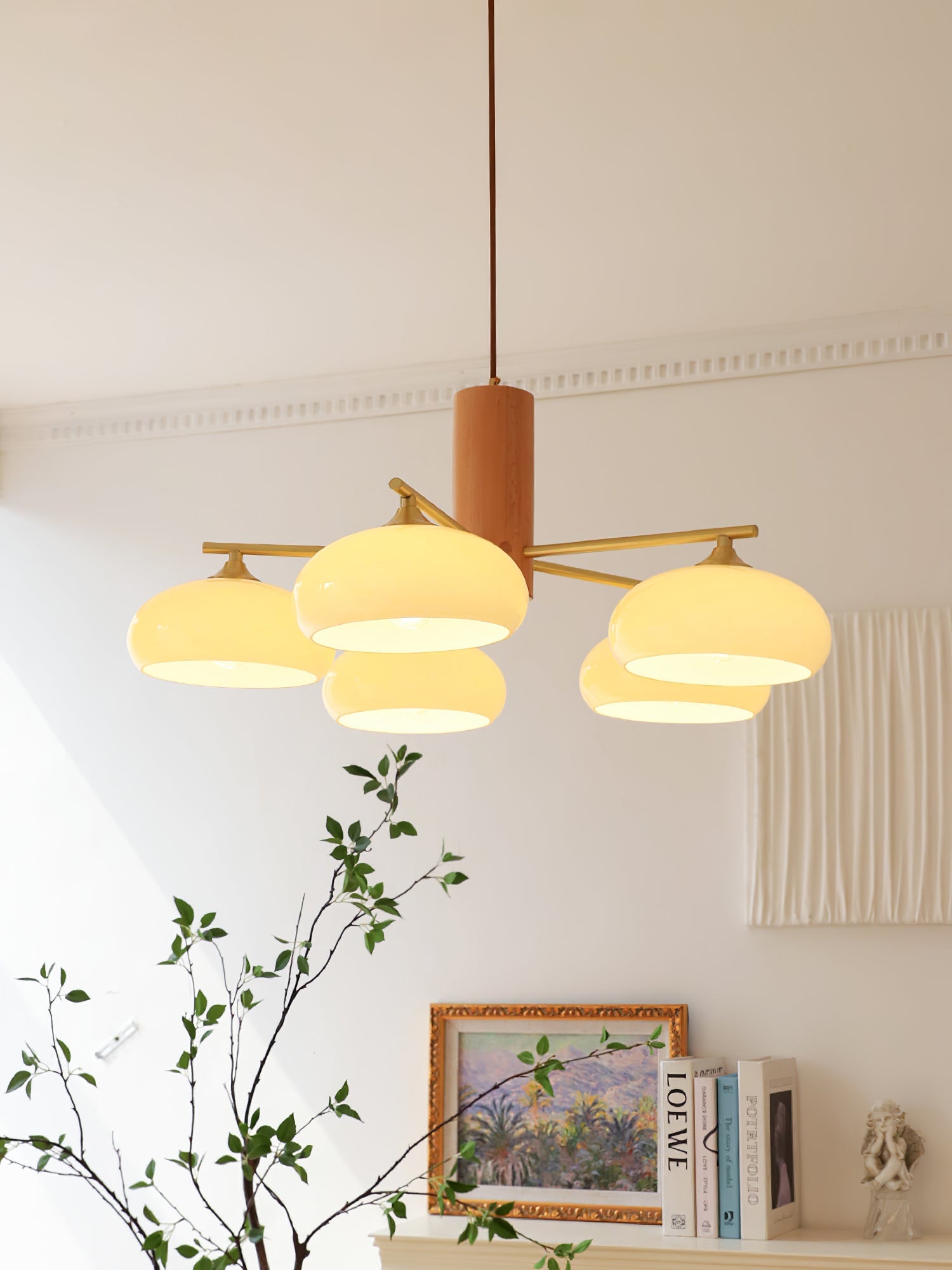 Elliptical Persimmon Chandelier, view 40