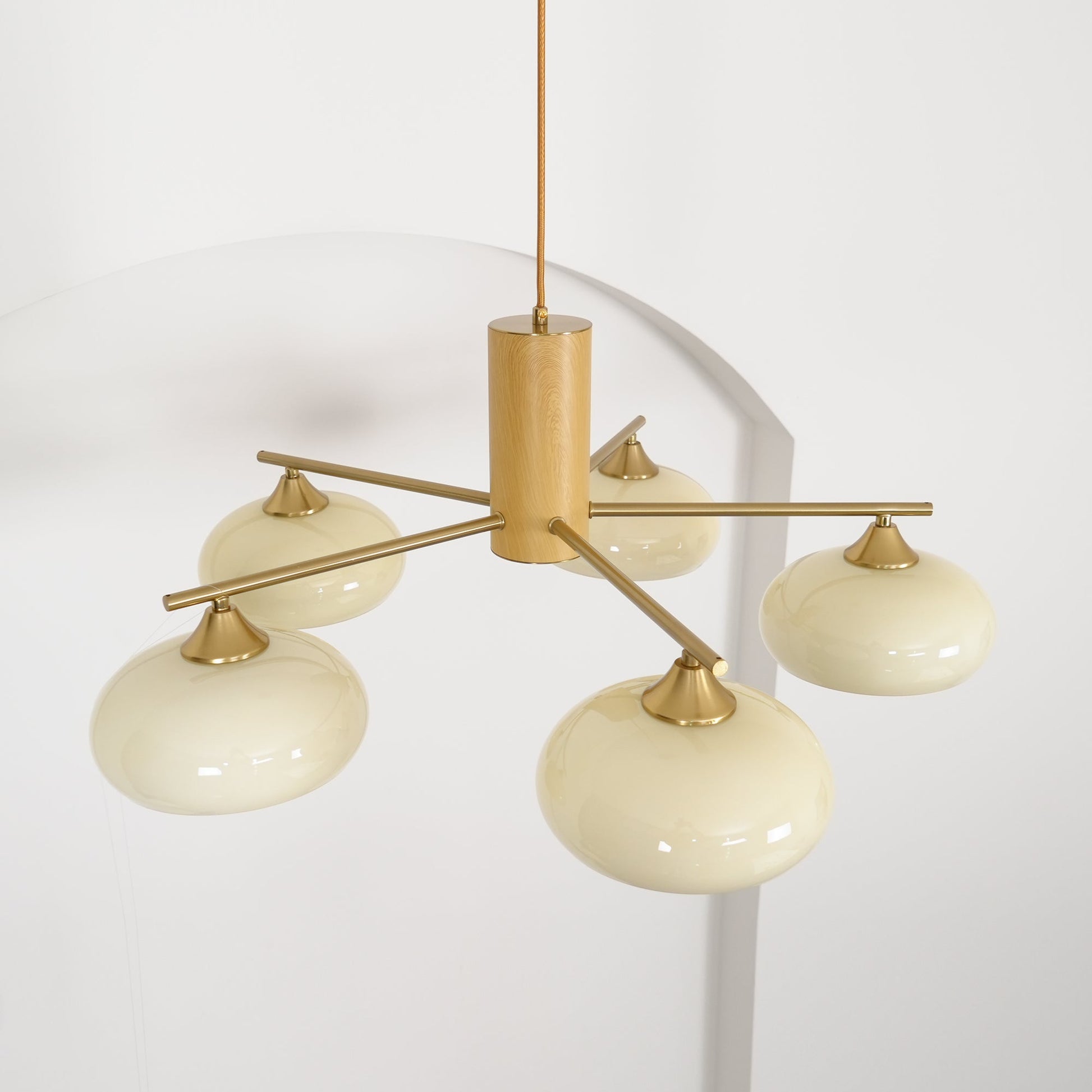 Elliptical Persimmon Chandelier, view 20
