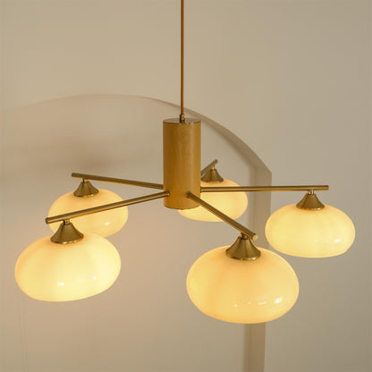 Elliptical Persimmon Chandelier, view 18