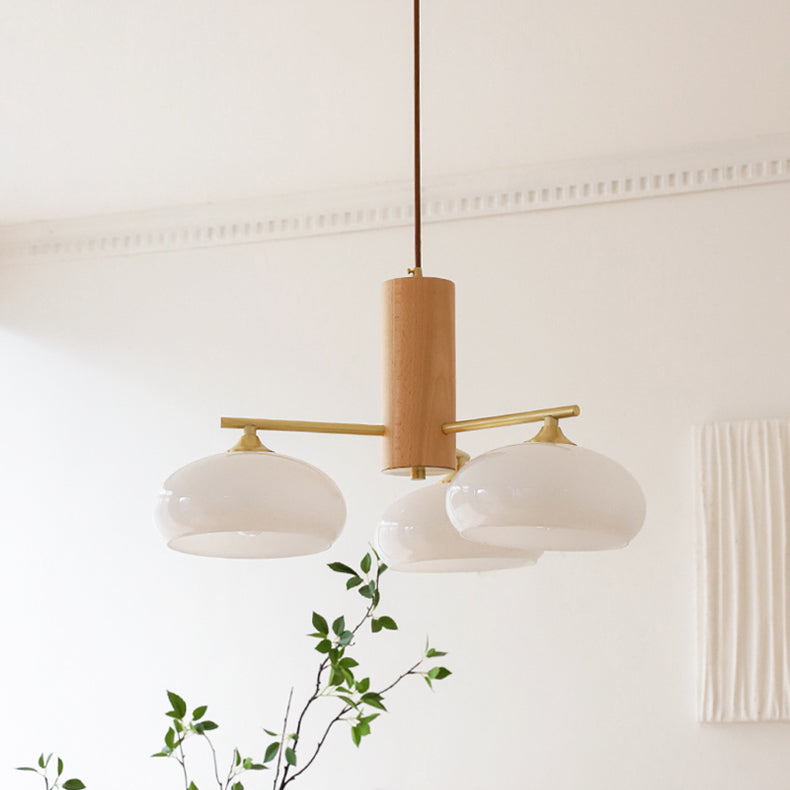 Elliptical Persimmon Chandelier, alternate view