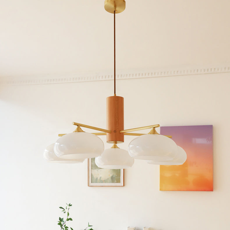 Elliptical Persimmon Chandelier, view 4