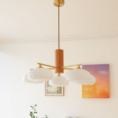 Elliptical Persimmon Chandelier, view 4