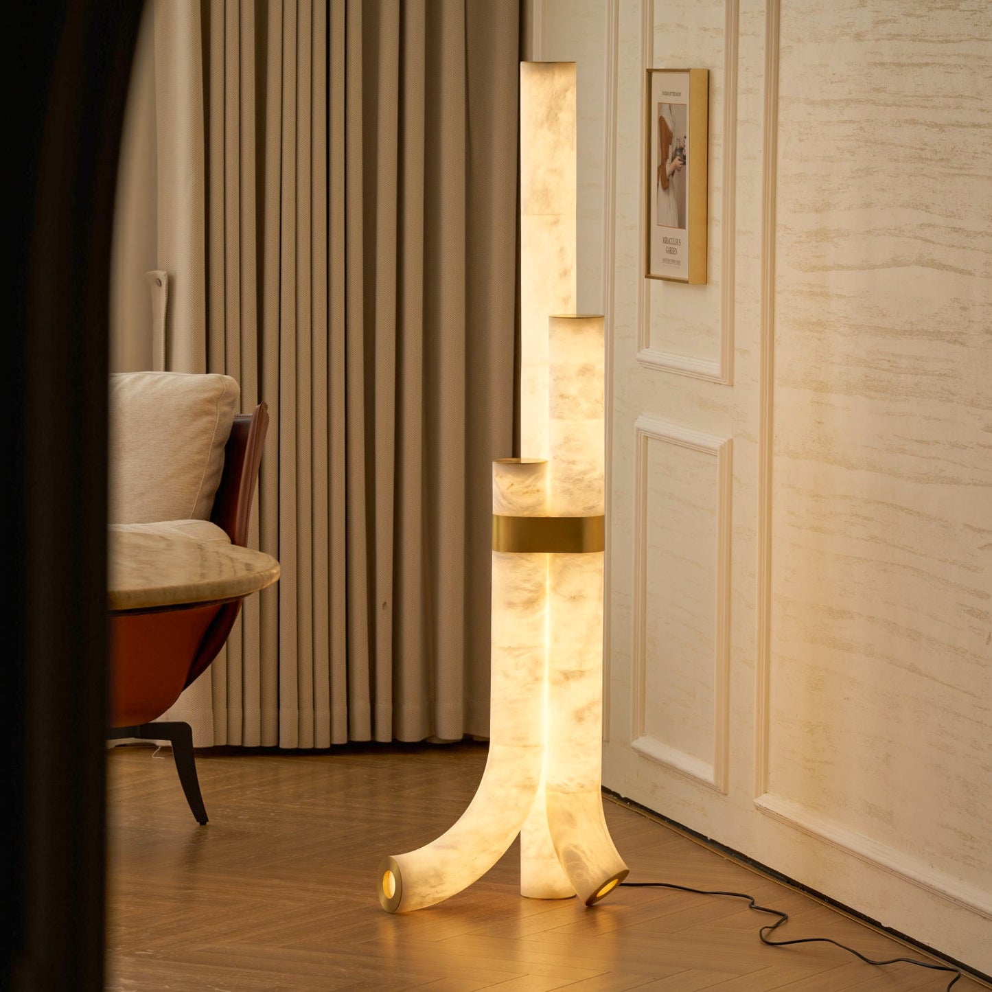 Fantasy Alabaster Floor Lamp, view 21