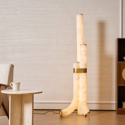 Fantasy Alabaster Floor Lamp, view 19