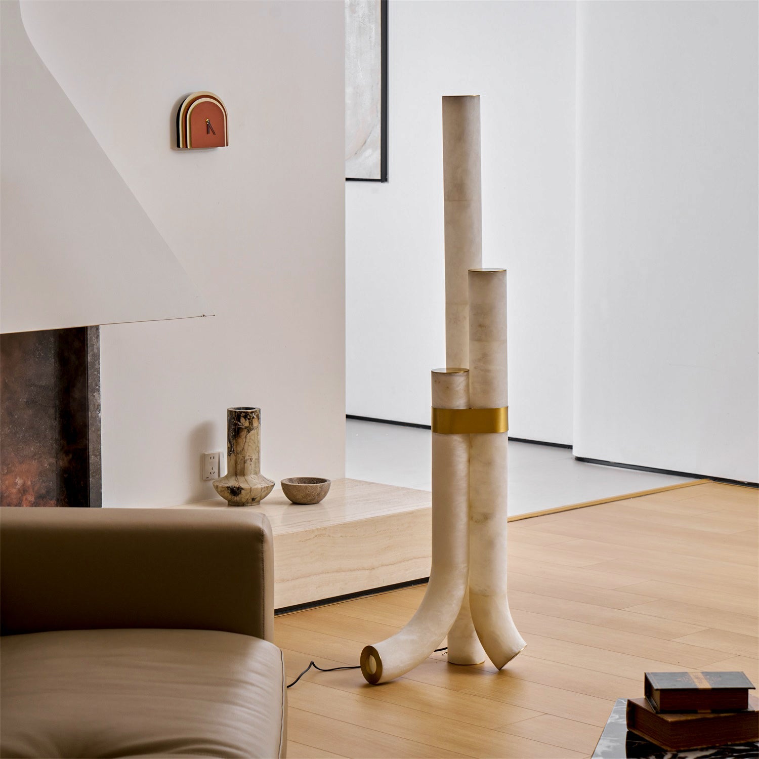 Fantasy Alabaster Floor Lamp, view 20