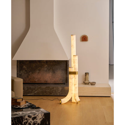 Fantasy Alabaster Floor Lamp, view 22