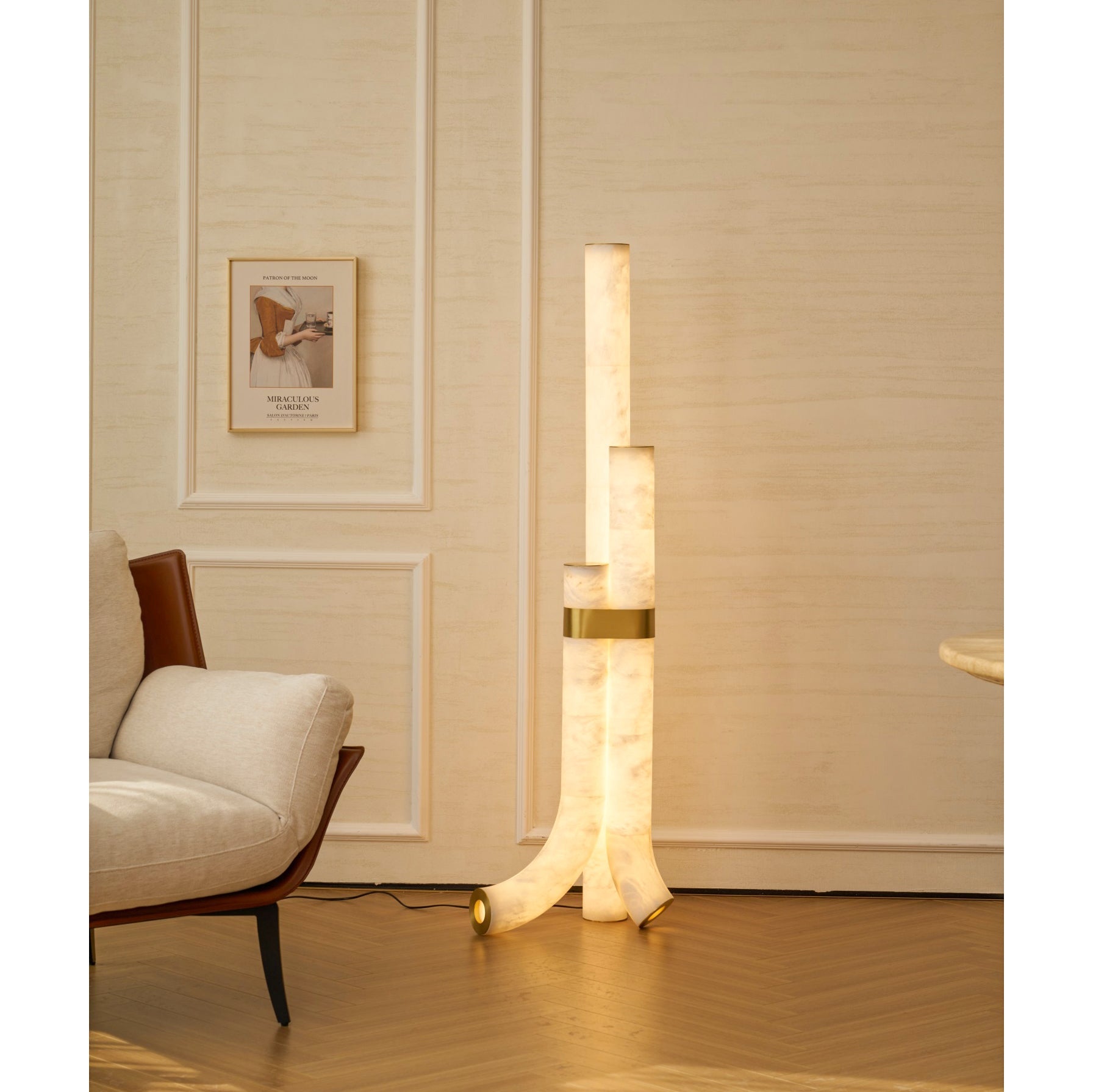 Fantasy Alabaster Floor Lamp, view 23