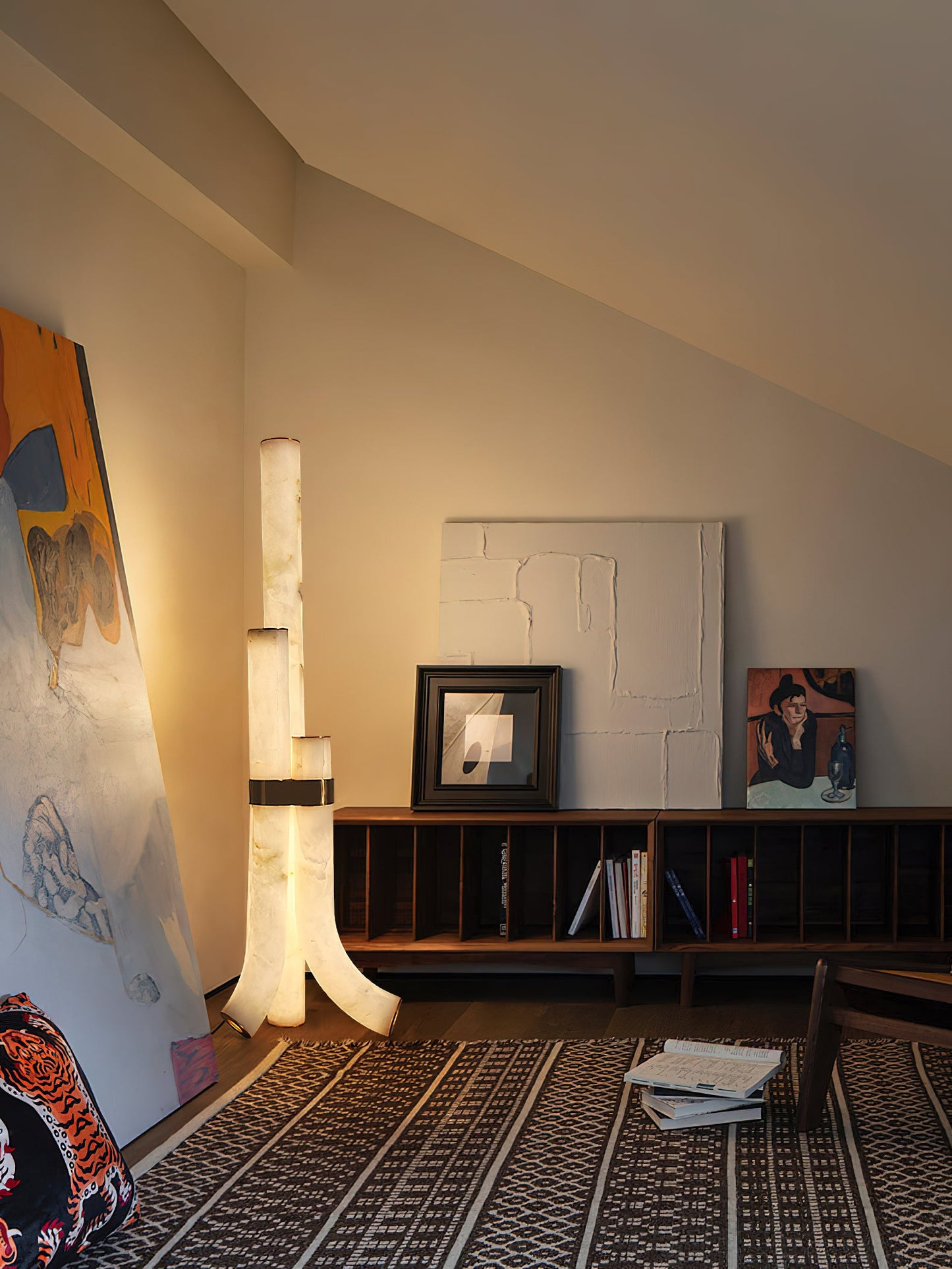 Fantasy Alabaster Floor Lamp, view 8