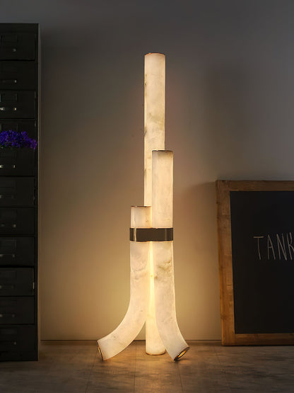 Fantasy Alabaster Floor Lamp, view 9