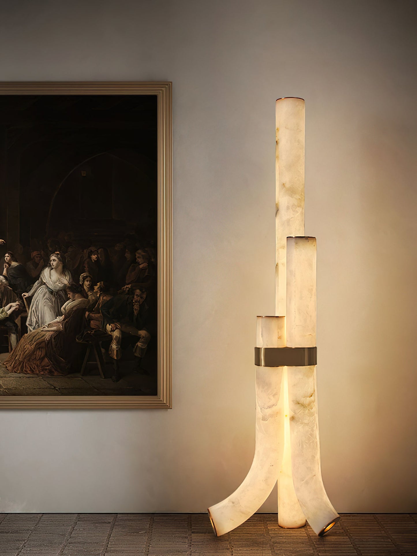 Fantasy Alabaster Floor Lamp, view 11