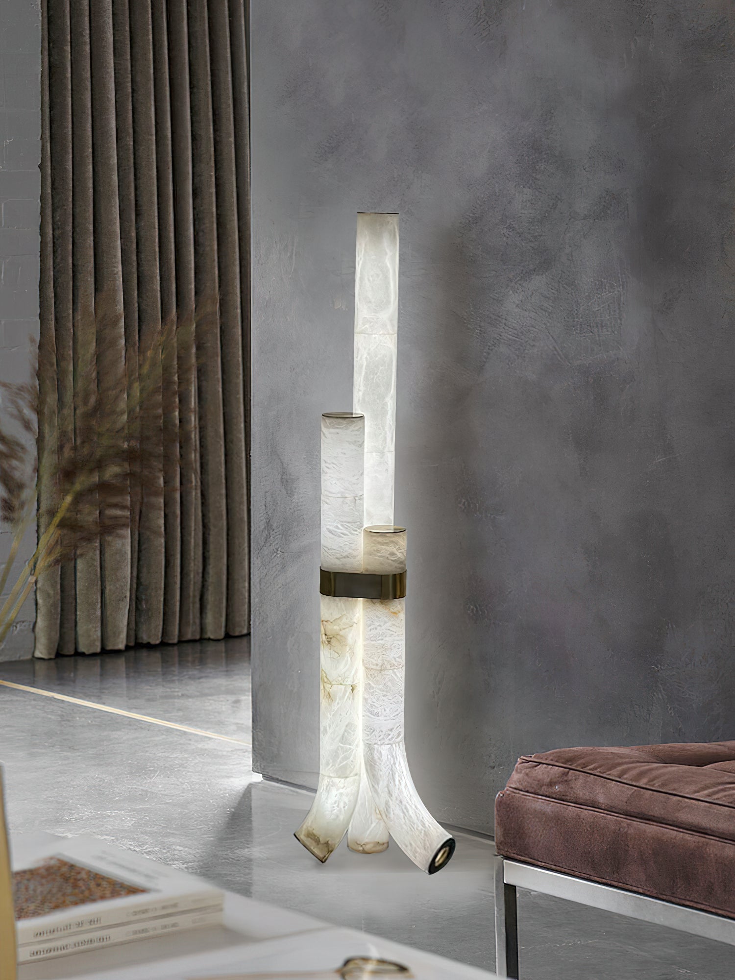 Fantasy Alabaster Floor Lamp, view 14