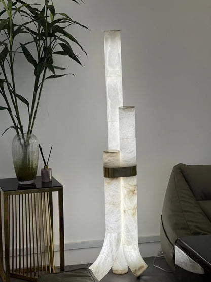 Fantasy Alabaster Floor Lamp, view 16