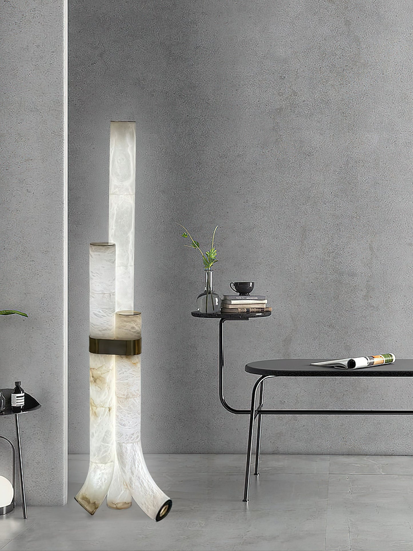 Fantasy Alabaster Floor Lamp, view 17