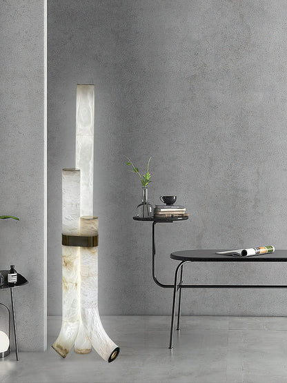 Fantasy Alabaster Floor Lamp, view 17