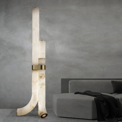 Fantasy Alabaster Floor Lamp, detail