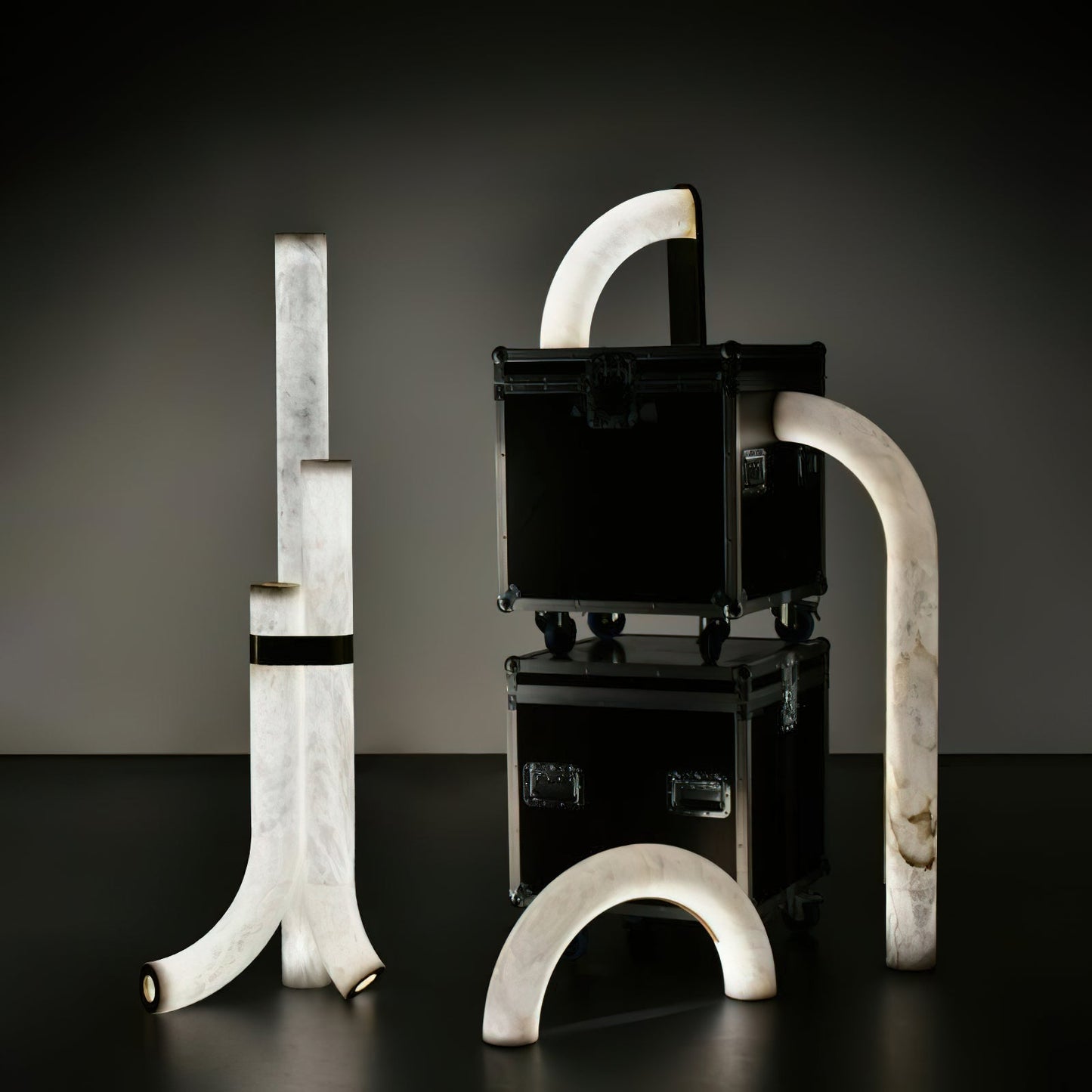 Fantasy Alabaster Floor Lamp, view 5
