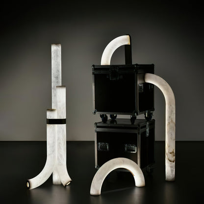 Fantasy Alabaster Floor Lamp, view 5