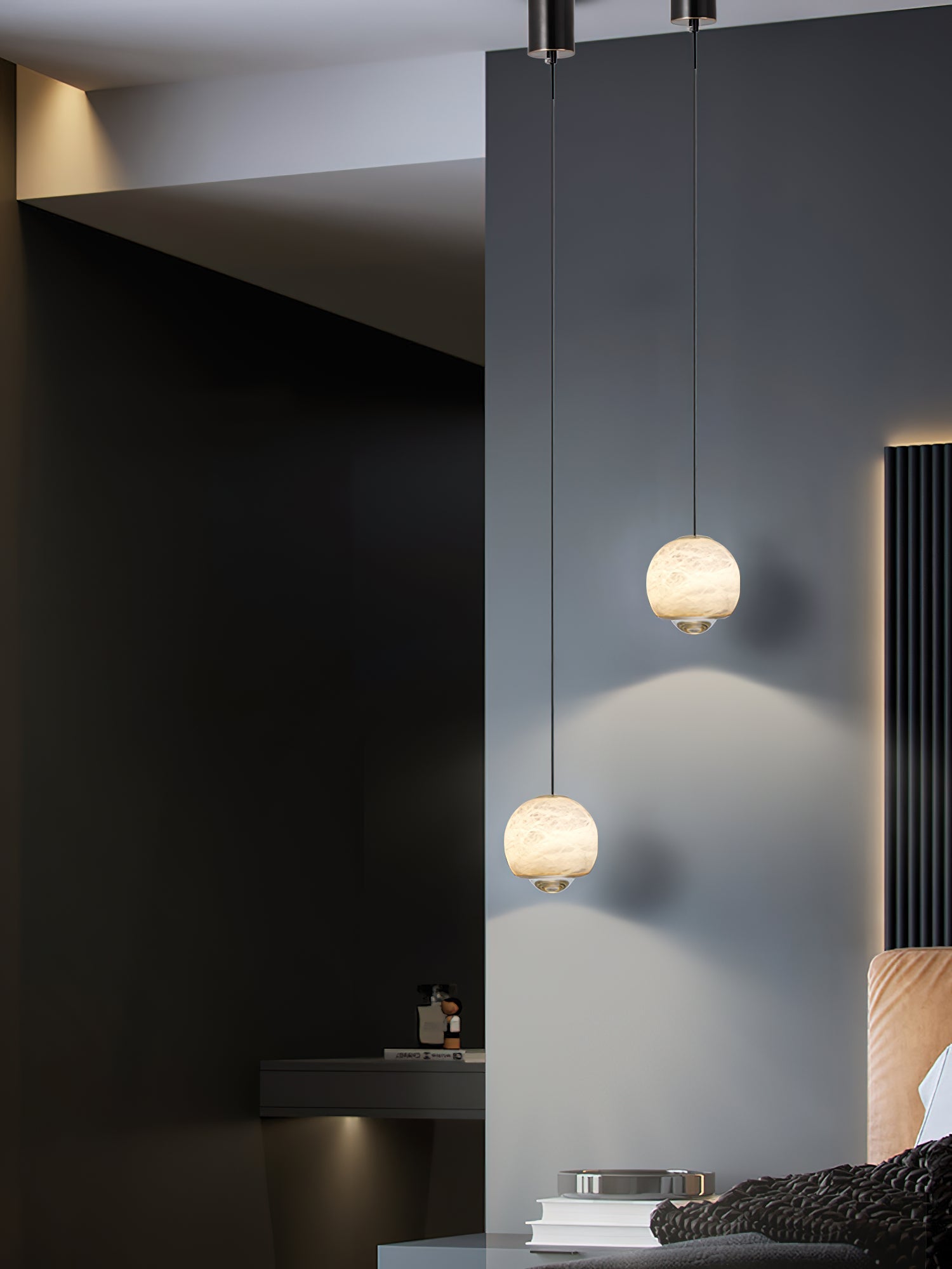 Ferox Alabaster Pendant Light, view 12