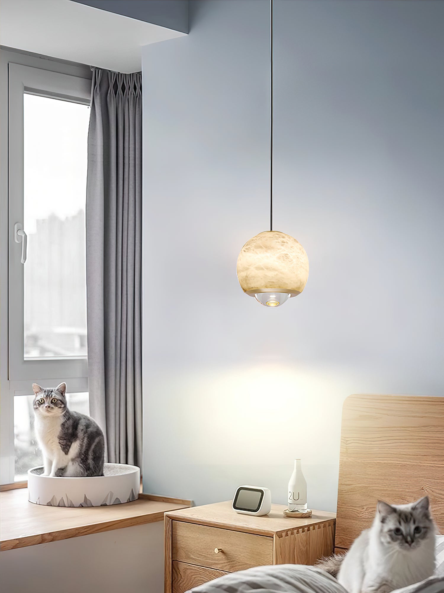 Ferox Alabaster Pendant Light, view 19
