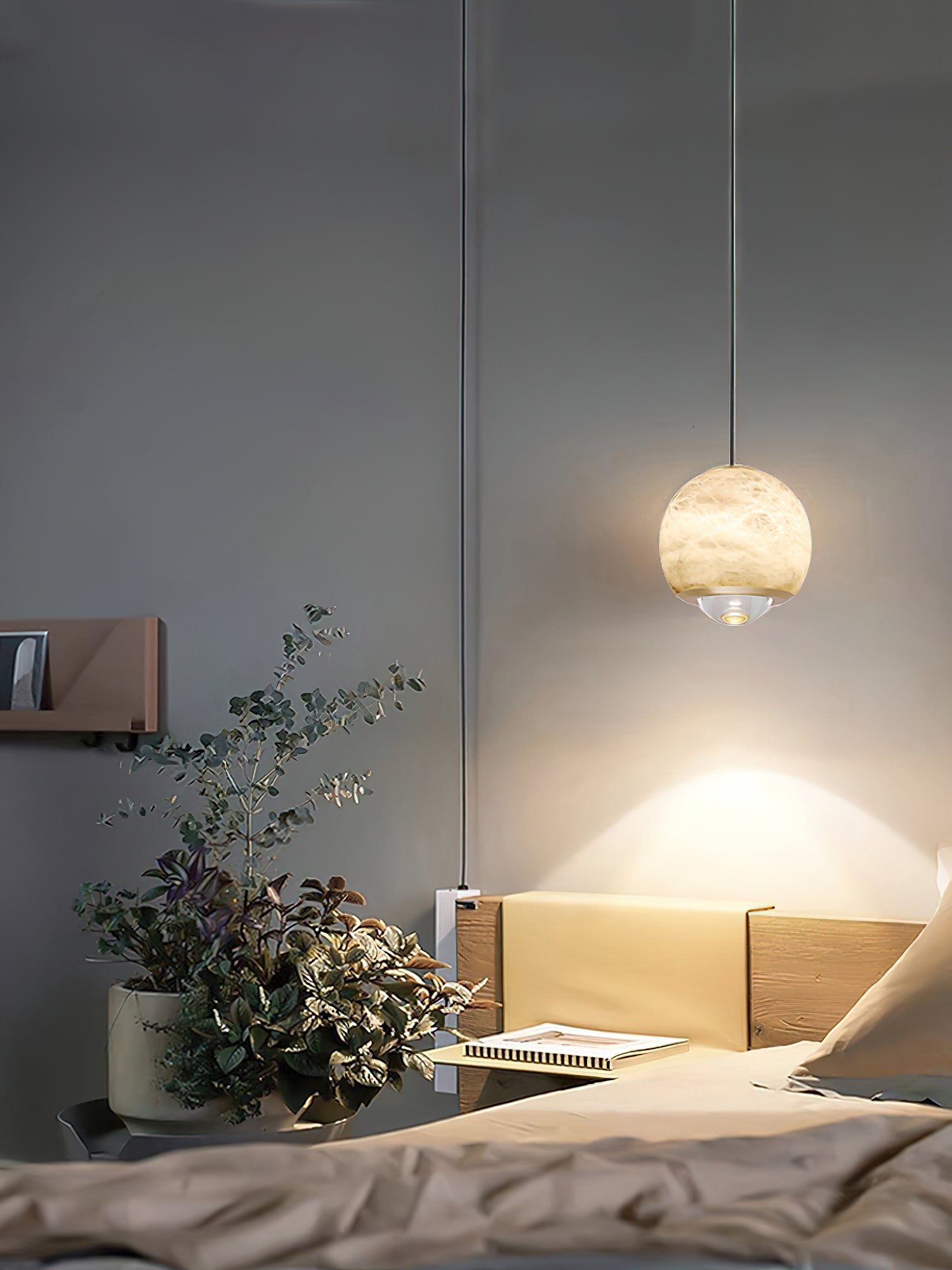 Ferox Alabaster Pendant Light, view 20