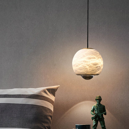 Ferox Alabaster Pendant Light, detail