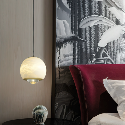 Ferox Alabaster Pendant Light, alternate view