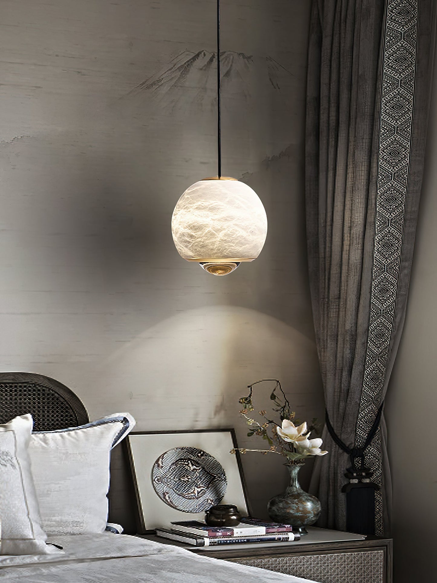 Ferox Alabaster Pendant Light, view 21