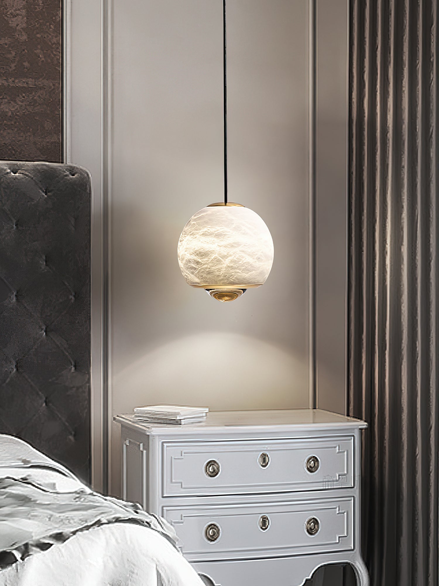 Ferox Alabaster Pendant Light, view 25