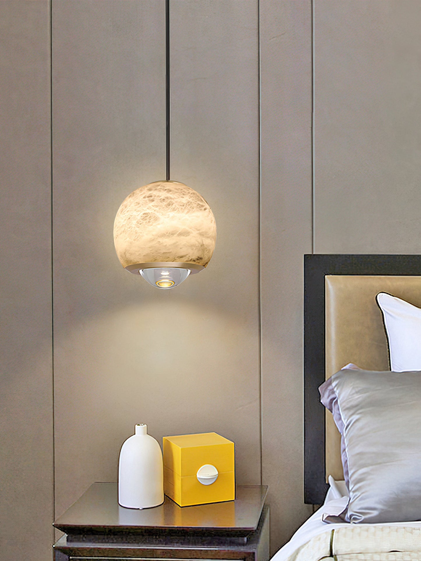 Ferox Alabaster Pendant Light, view 6