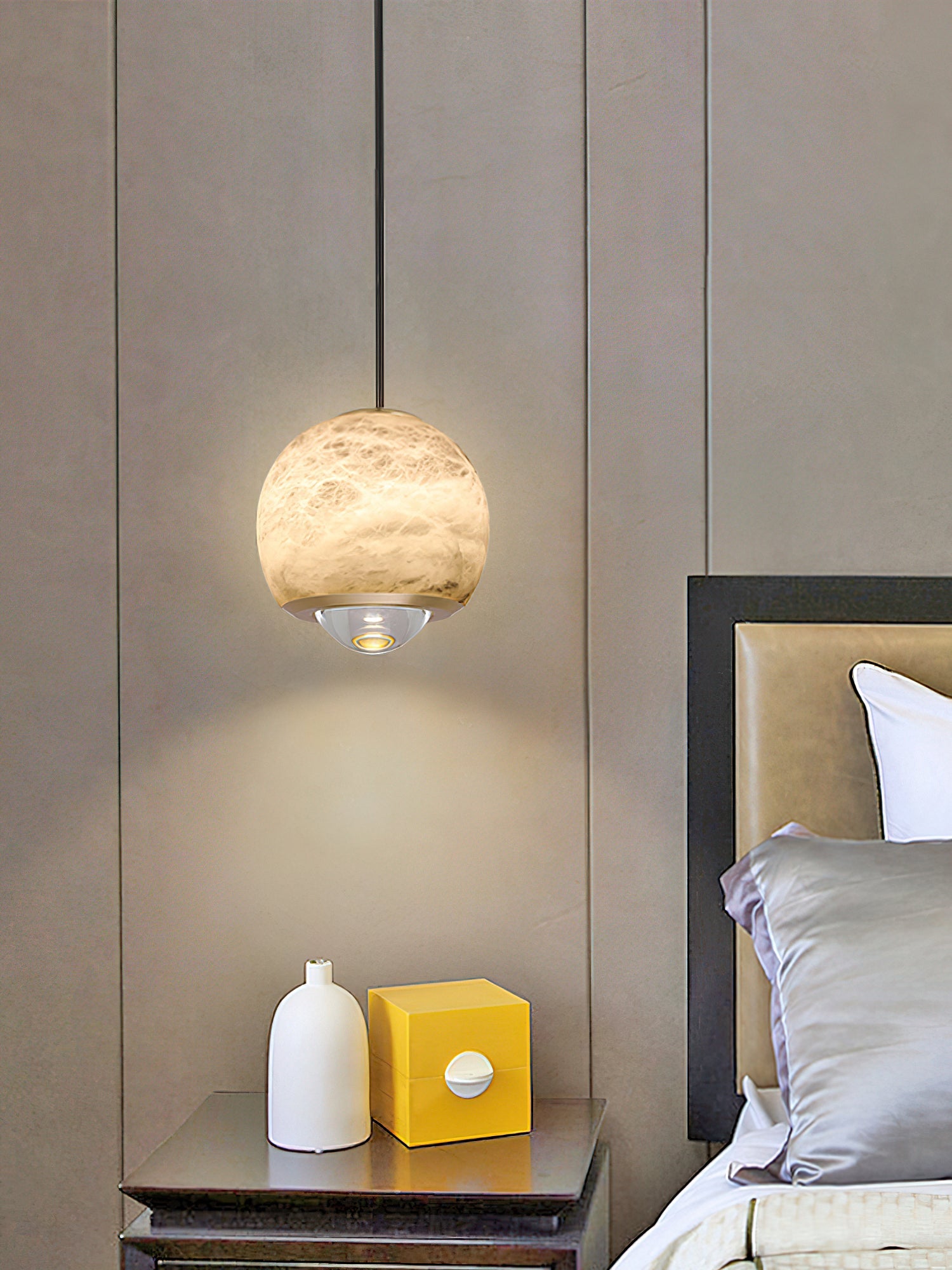 Ferox Alabaster Pendant Light, view 6