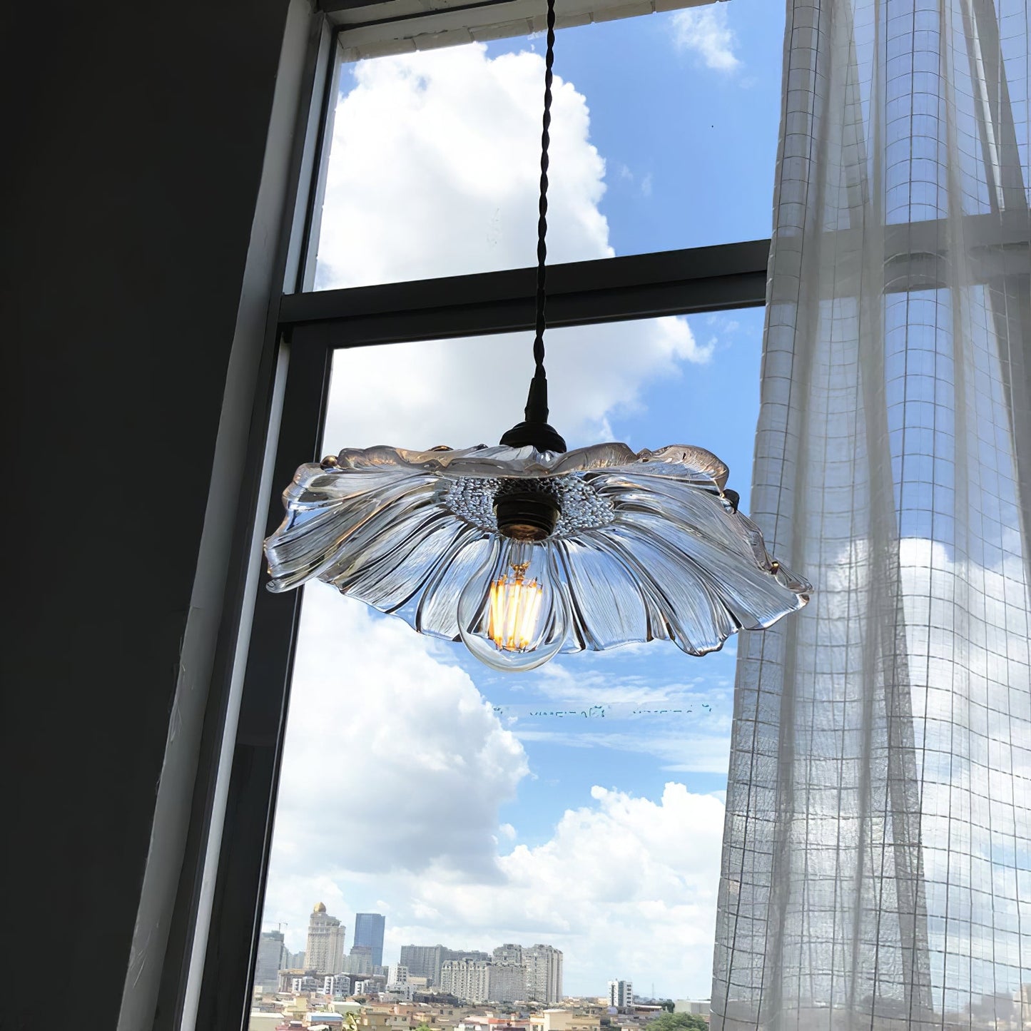 Flower Glass Pendant Lamp – Dimmable, view 15
