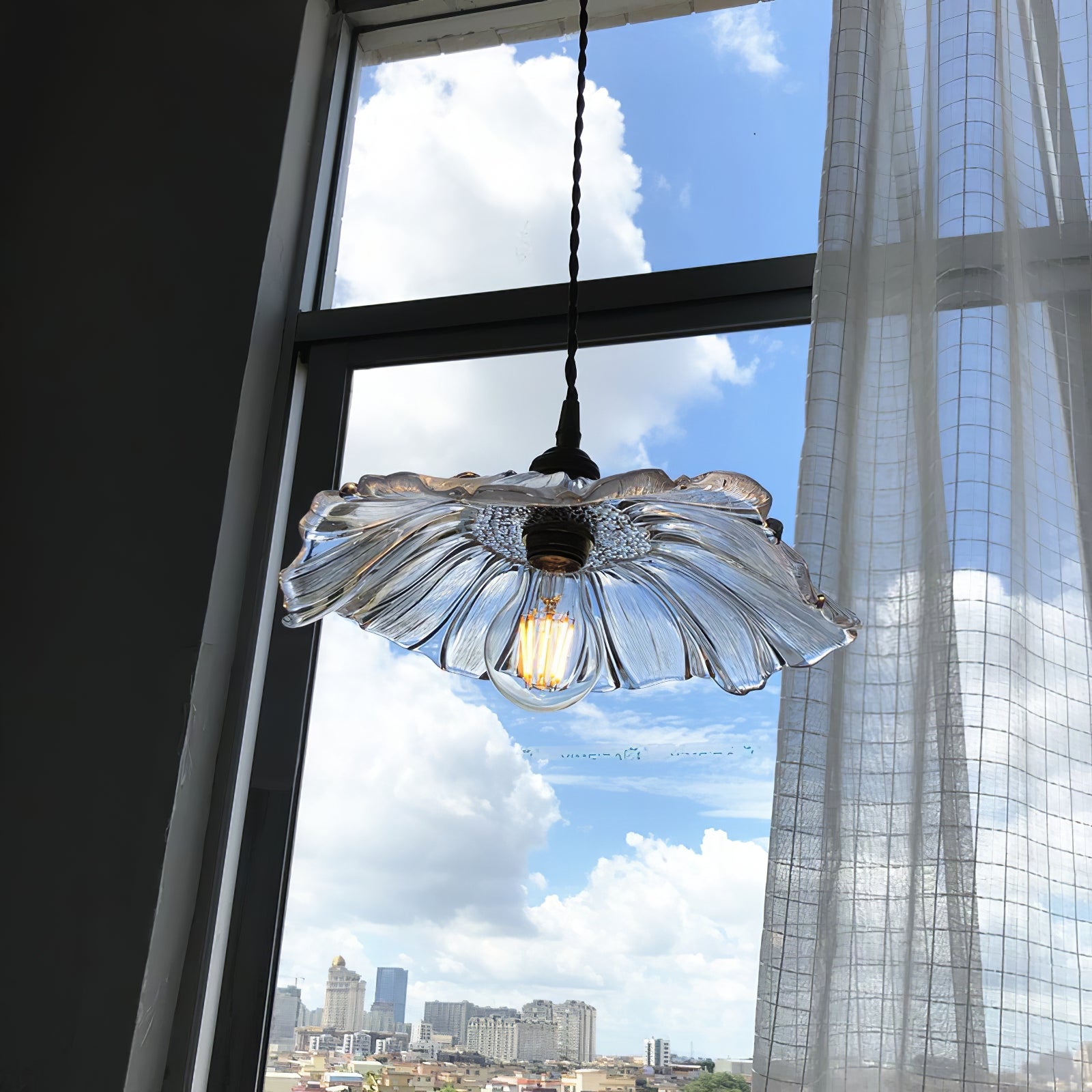 Flower Glass Pendant Lamp – Dimmable, view 15