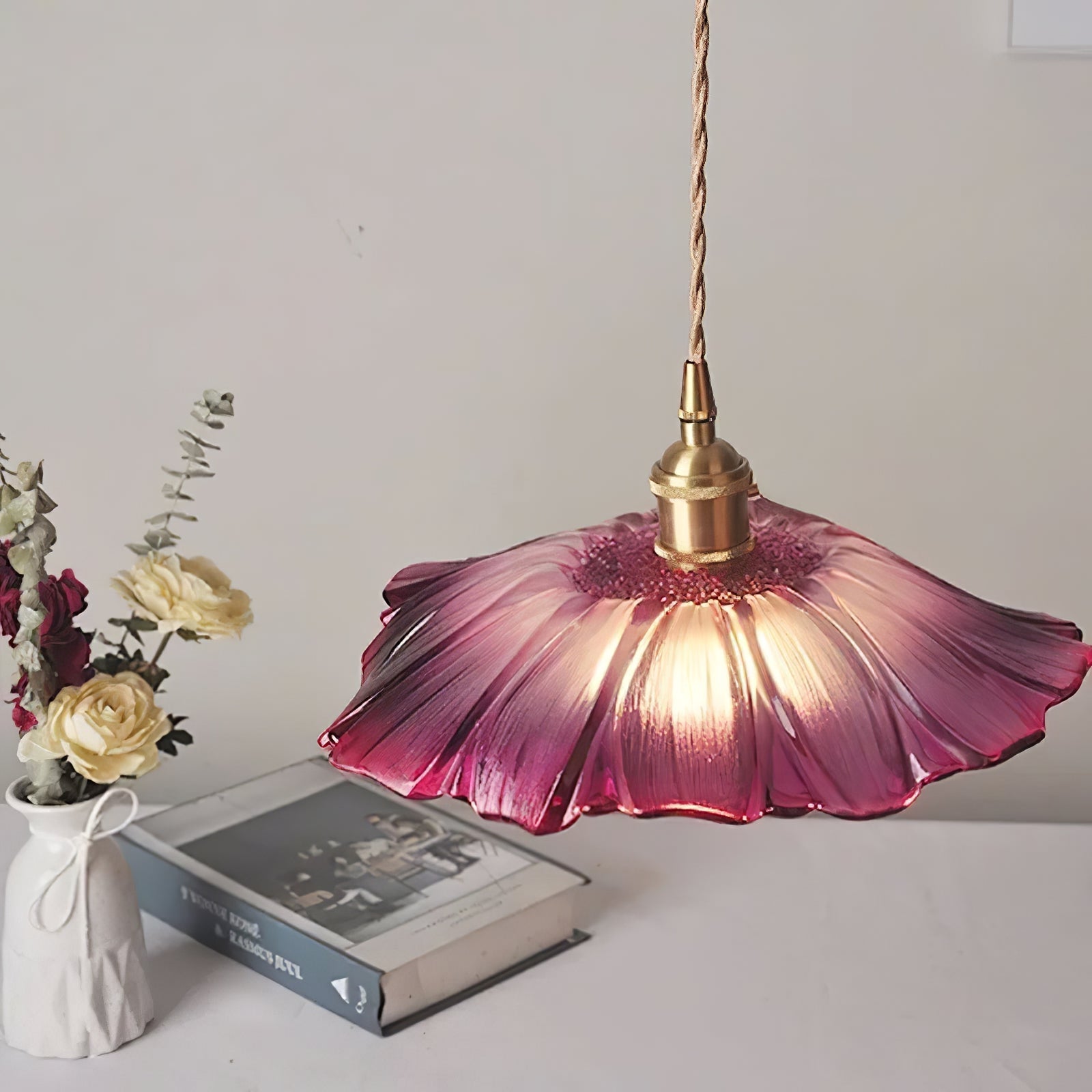 Flower Glass Pendant Lamp – Dimmable, view 16