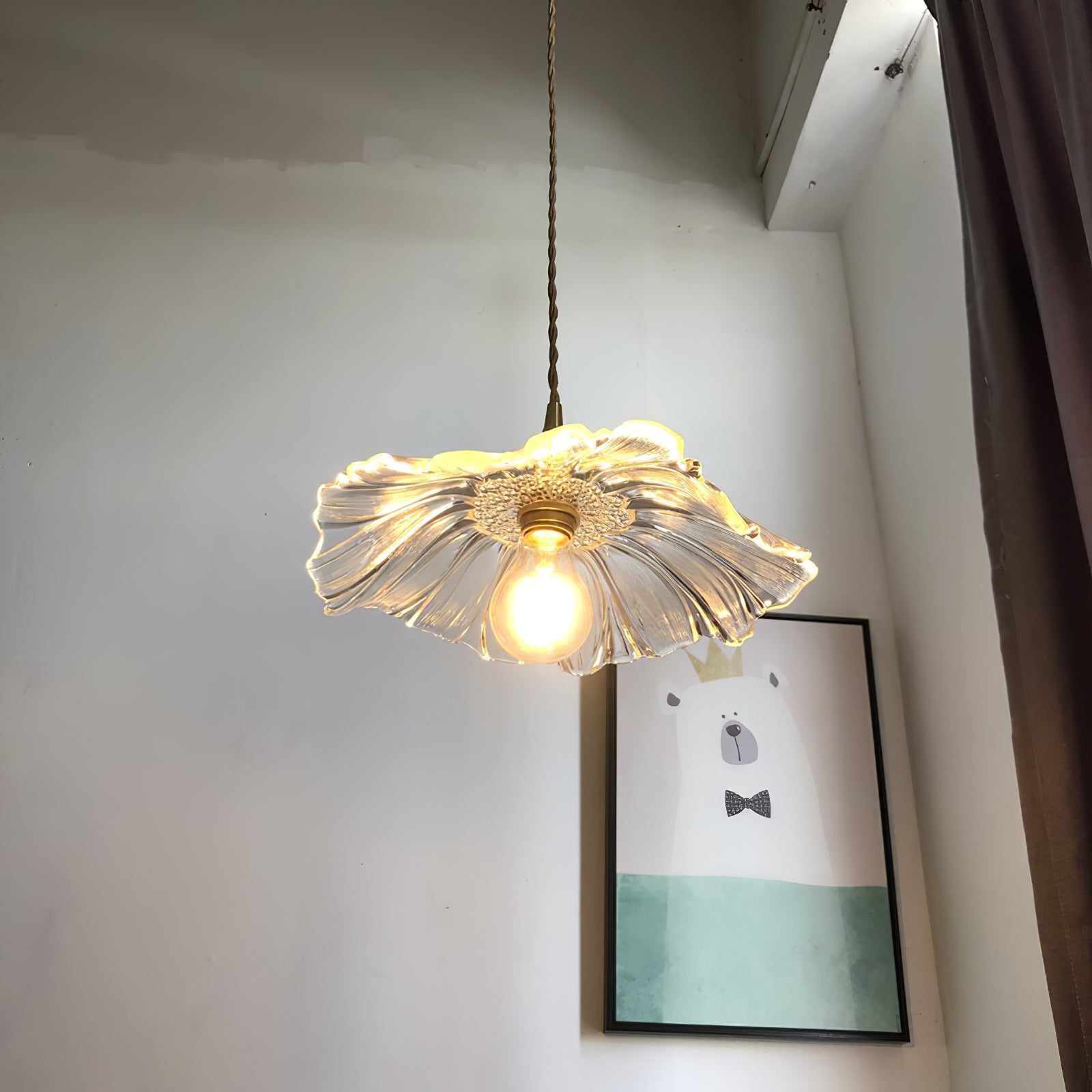 Flower Glass Pendant Lamp – Dimmable, view 17