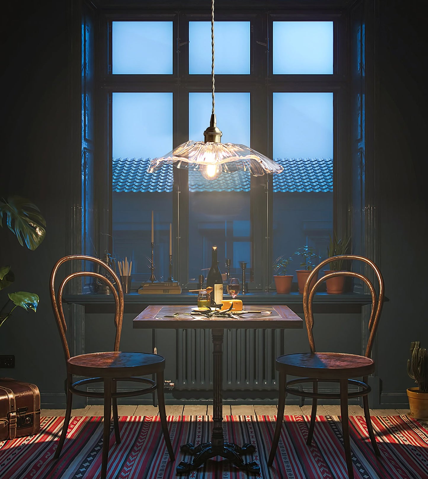 Flower Glass Pendant Lamp – Dimmable, view 31