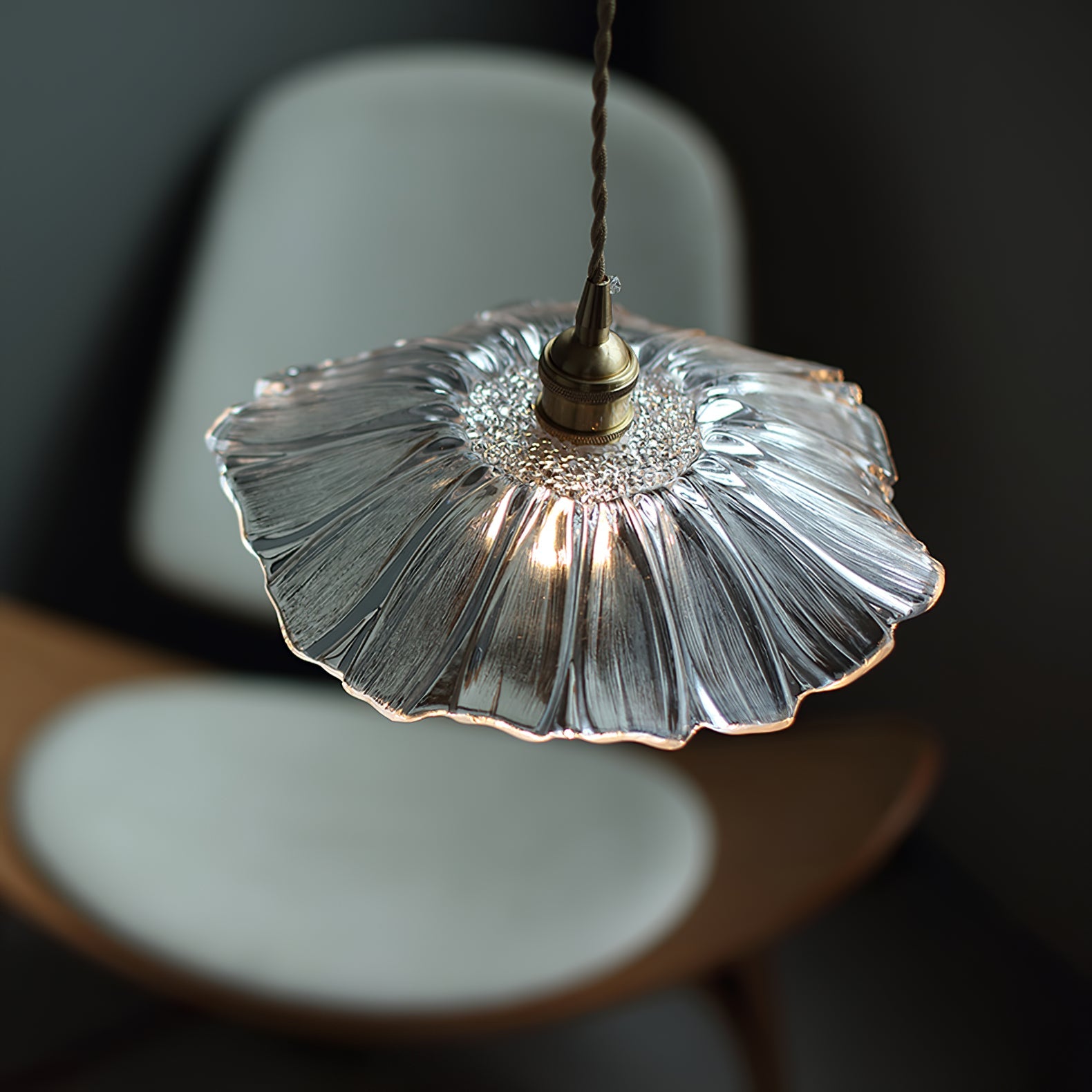 Flower Glass Pendant Lamp – Dimmable, view 12