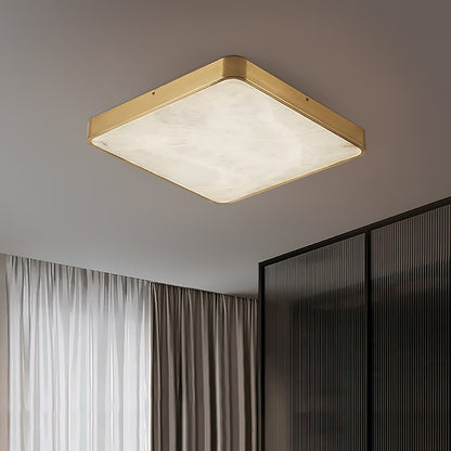 Geometric Alabaster Recessed Ceiling Light, view 8