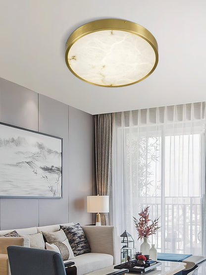 Geometric Alabaster Recessed Ceiling Light, view 9