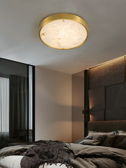 Geometric Alabaster Recessed Ceiling Light, view 12