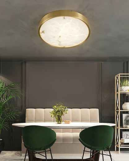 Geometric Alabaster Recessed Ceiling Light, view 13