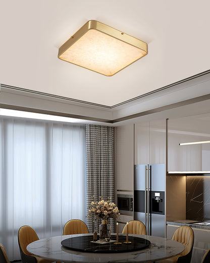 Geometric Alabaster Recessed Ceiling Light, view 17