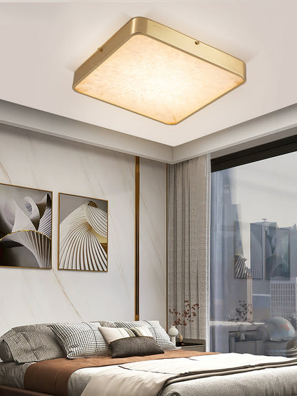 Geometric Alabaster Recessed Ceiling Light, view 18