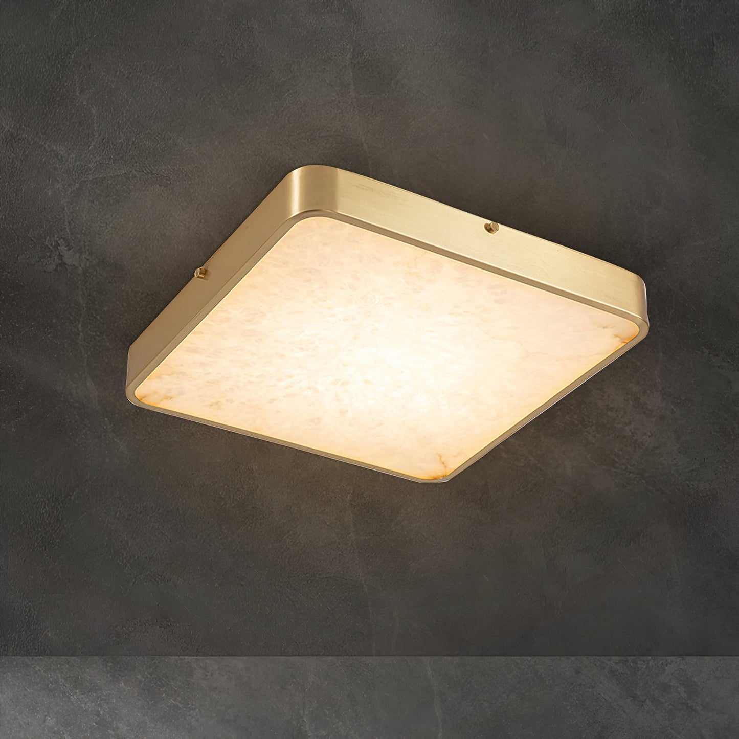 Geometric Alabaster Recessed Ceiling Light, view 20
